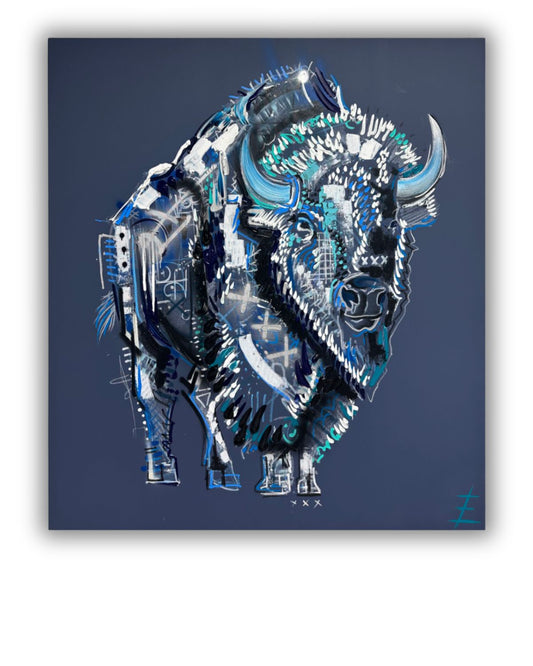 Big Blue, White Buffalo Series - STUDIO VAL
