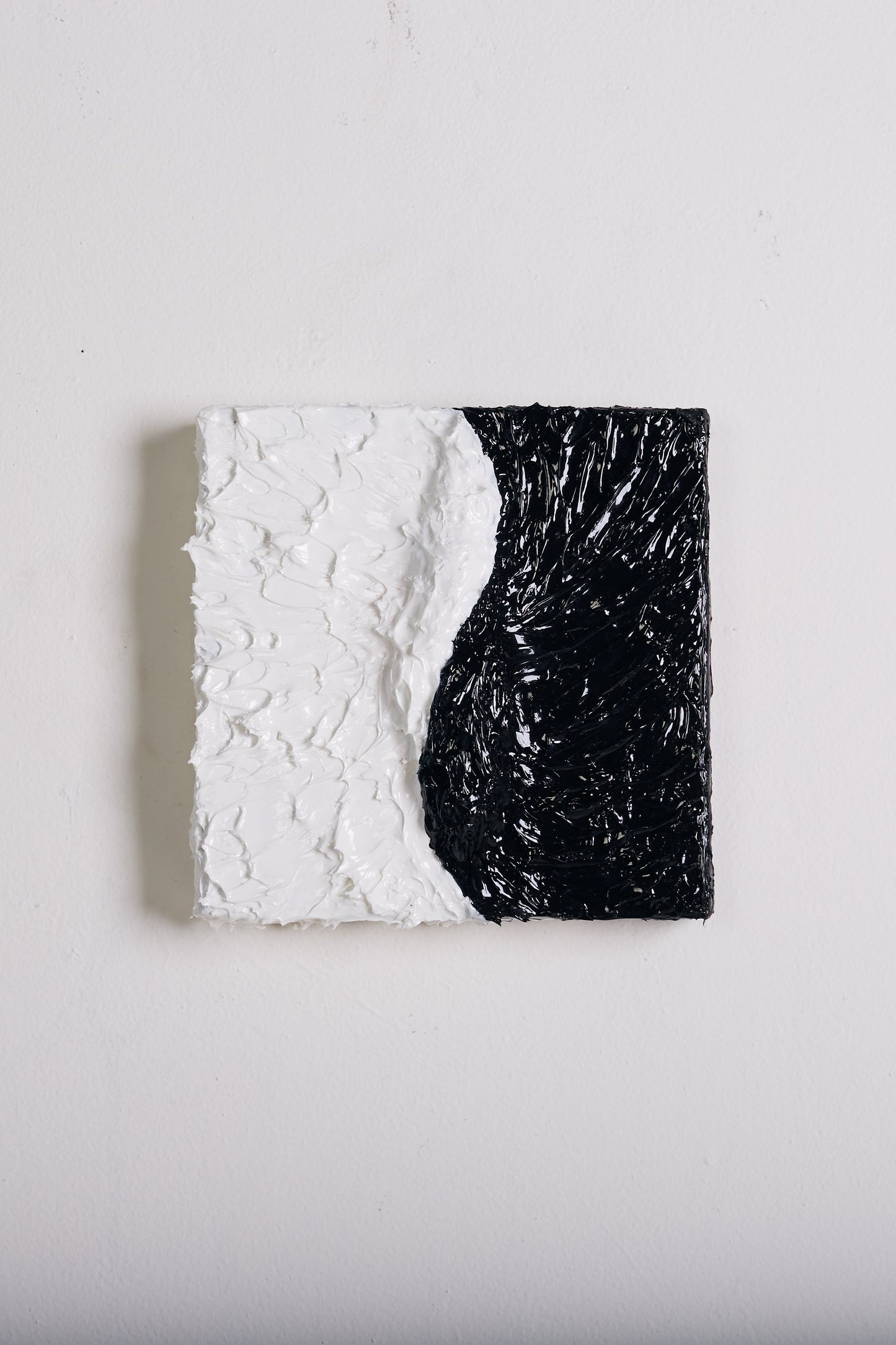 yin yang, 2021.  10"x10".