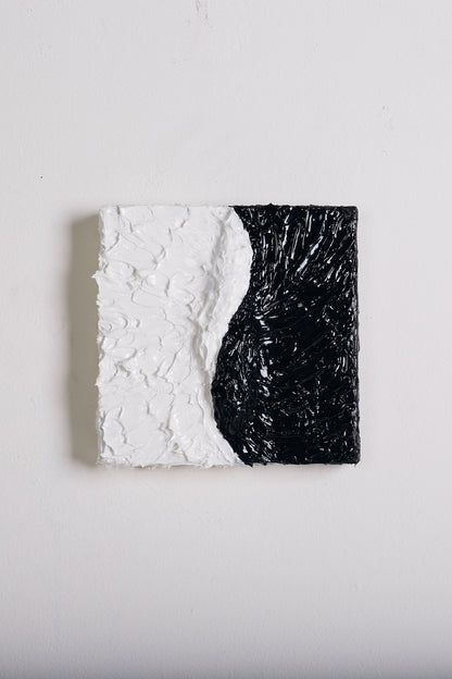 yin yang, 2021.  10"x10".